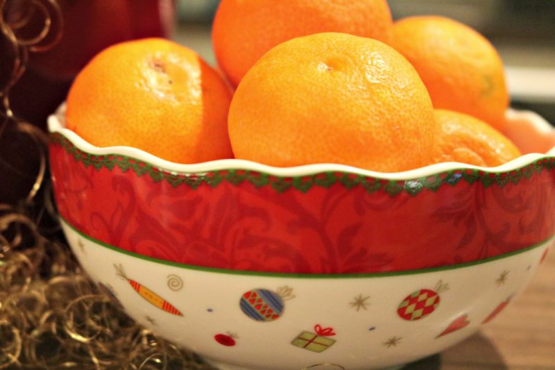 prazična okrasitev doma mandarine