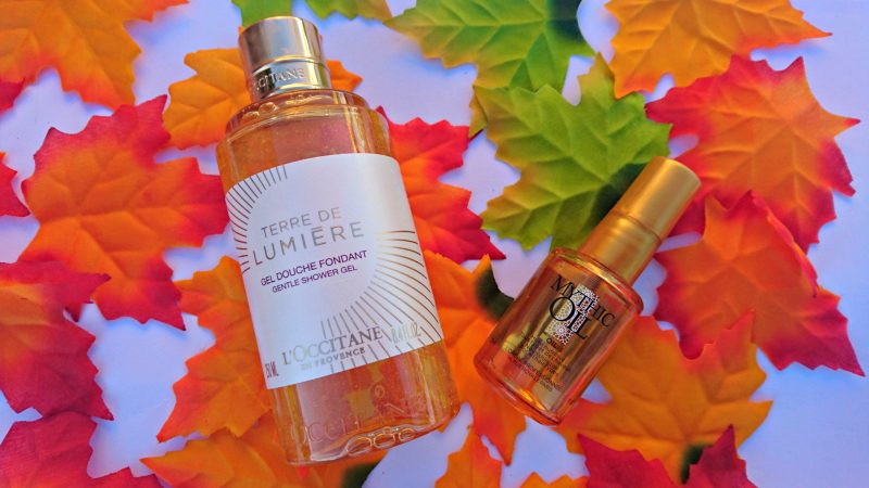 autumn beauty products L'Occitane Terre de Lumiere L'Oreal Mythic Oil