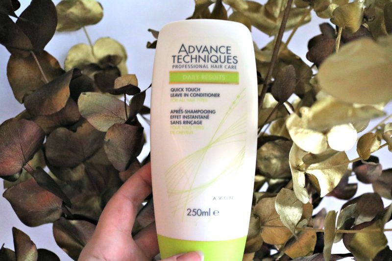simple hair care routine Avon leave in conditioner